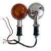 2pcs Motorcycle Turn Signal Light Amber Round Indicator Lens for Ya&maha XV400 XV650 XV1100 XV1300 XVS400 XVS650 XVS1100 Virago Turn Signal Light view 3