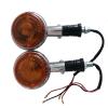 2pcs Motorcycle Turn Signal Light Amber Round Indicator Lens for Ya&maha XV400 XV650 XV1100 XV1300 XVS400 XVS650 XVS1100 Virago Turn Signal Light view 4