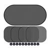 Five Piece Summer Mesh Curtain Sunshade Window Sunshade Car Set Black view 1