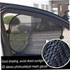 Five Piece Summer Mesh Curtain Sunshade Window Sunshade Car Set Black view 3