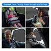 Five Piece Summer Mesh Curtain Sunshade Window Sunshade Car Set Black view 4