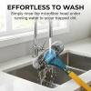 2-in-1 Window Screen Cleaning Brush Value Set with Squeegee, Wet & Dry Mesh Screen Cleaner Tool, Multi-Purpose Glass Cleaner Brush for Patio, Door, Porch Screens & Car Window (Yellow) view 4