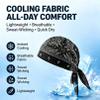 Qiamia Paisley Cooling Cap for Men, Breathable Bandana Helmet Liner, Sweat-Wicking, Comfortable for Motorcycle & Outdoor Work (1PCS(E)) view 2