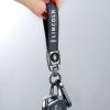 YUIQIEUY Genuine Leather Car Keychain for Lincoln Key Chains Ring Accessories for Man and Woman Family Present Black view 3