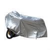 Silver Motorcycle Cover Waterproof 230x130cm, Heavy Duty Outdoor Scooter Tarpaulin for Rain Snow Sun Protection, Fit for Motorcycles Scooters and view 1