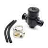 Universal Dual Port Blow Off Valve 25mm Black Diverter Dump BOV Adaptor YC100363-BK view 2