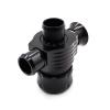 Universal Dual Port Blow Off Valve 25mm Black Diverter Dump BOV Adaptor YC100363-BK view 4