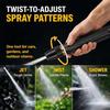 Home High-Pressure Car Wash Water Gun with Booster Nozzle, Portable Handheld Water Sprayer, Metal 3 Adjustable Water Cannon for Garden, Car Cleaning, and More (2) view 4