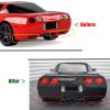 JGHRRFD A Pair Rear Side Splitters for Chevrolet for Corvette C5 1997-2004 Rear Bumper Corner Glossy Black Car Accessories Body Kit Plastic(Carbon Fiber Print) view 3