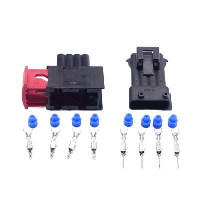 automotive connectors 1/5 Set 4 Pin Automotive Connector XG7041K-3.5-11/21 144998-5 easy replacement(Female Male,1pcs)