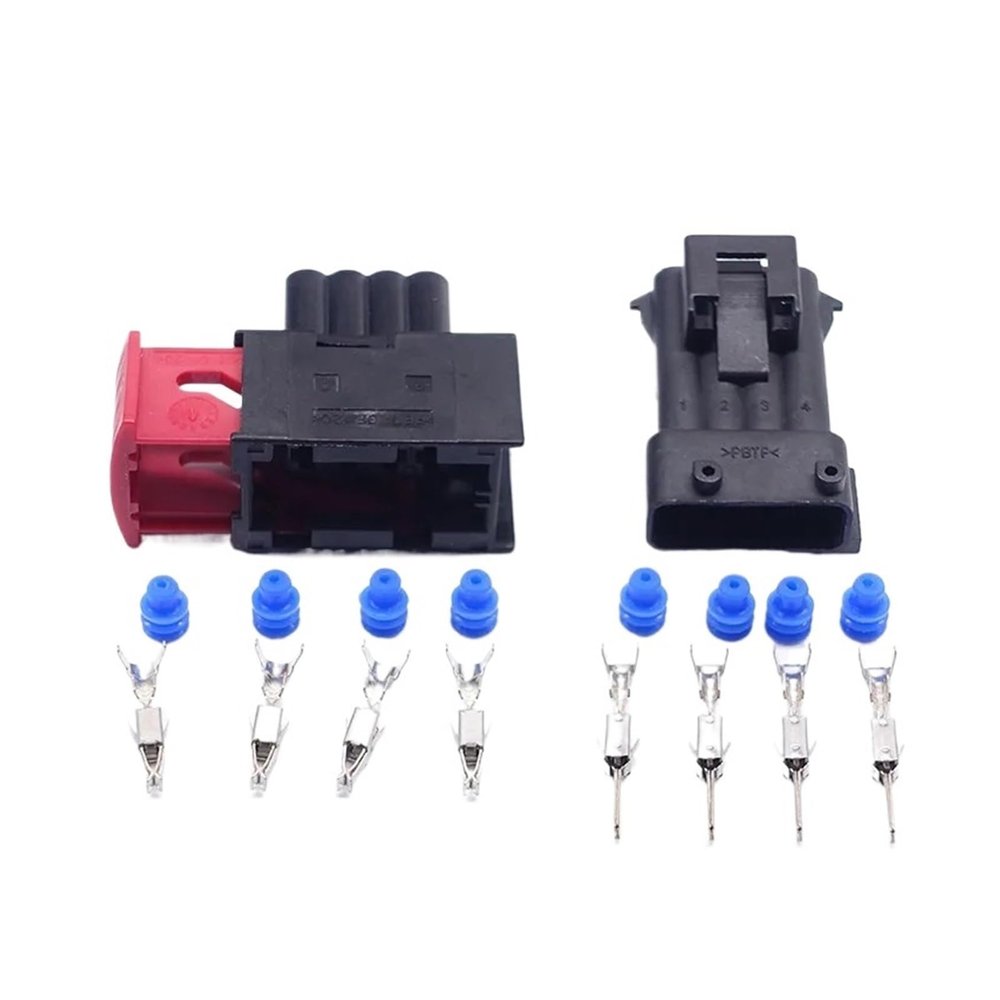automotive connectors 1/5 Set 4 Pin Automotive Connector XG7041K-3.5-11/21 144998-5 easy replacement(Female Male,1pcs)