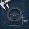 2pc Lower Unit Prop Seal Kit Fits Yamaha 50-90 HP 2-Stroke & 4-Stroke, Replaces 93101-25M03-00 25x40x6 Shaft Oil Seal for Boat Outboard Motor view 2