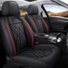 Errva Custom Car Seat Covers for fit BMW 1 2 3 4 5 6 7 8 Series X1 X2 X3 X4 X5 X6 X7 M1 M2 M3 M4 M5 M6 M7 M8 X3M X4M X5M X6M GT i3 i4 iX3 i8 iX Z4 etc... (Black Red) view 1
