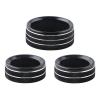 BLUE RIDER for Dodge Challenger Charger Accessories 2015-2022 Air Conditioning Volume Radio Button Knob Cover Aluminum Decorative Ring (Black) view 1