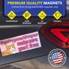 Magnet Me Up If Youre Gonna Hit My Car Funny Cat Accessory 3x8 Inches Car Magnet - Sarcastic Magnetic Decal for Cars, Trucks and SUVs, Cute Rude Humor, UV-Printed Waterproof, Crafted in USA view 2