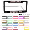 Made In USA Custom Personalized License Plate Frame, 2 Mount Holes view 1