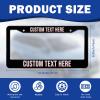 Made In USA Custom Personalized License Plate Frame, 2 Mount Holes view 3