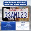 Made In USA Custom Personalized License Plate Frame, 2 Mount Holes view 4