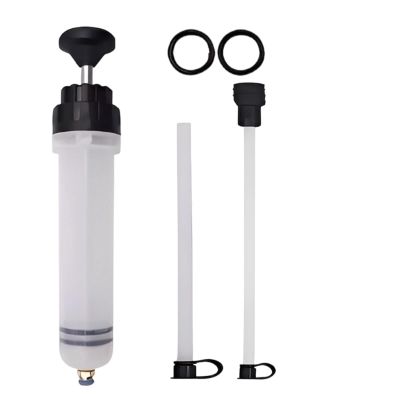 Fluid Pump Automotive - 1.5L PP, Oil Fluid Extractor, Oils Suction Syringe | Leakproof Syringe Filler, Transfer Hand Pump Tool | Automotive Brake Fluids Syringes for Car, Lawn Mower, Engine.