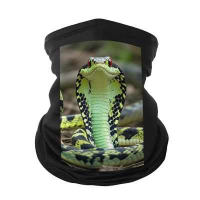 Cobra Snake Balaclava Face Mask Windproof Neck Gaiter Breathable Scarf Face Covering for Cycling