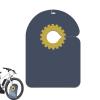 Road Bike Disc Brake Cover - Bicycle Wheel Oil Guard | Travel Disc Brake Cover | for Commuting Road Trip Travel Trail Urban Mountain Touring view 1