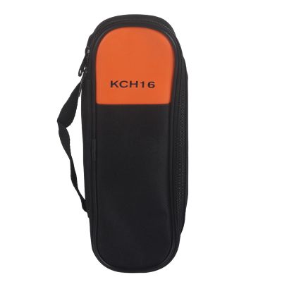 KCH16 Portable Multimeter Clamp Meter Bag, Storage Case for F302 F303 F305, PU Protective Pouch with Large Capacity for Testo 770 Series and