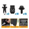 28pc Car Engine Splash Shield Bumper Hardware Kit Body Bolt Screw nut Clip Rivet view 4