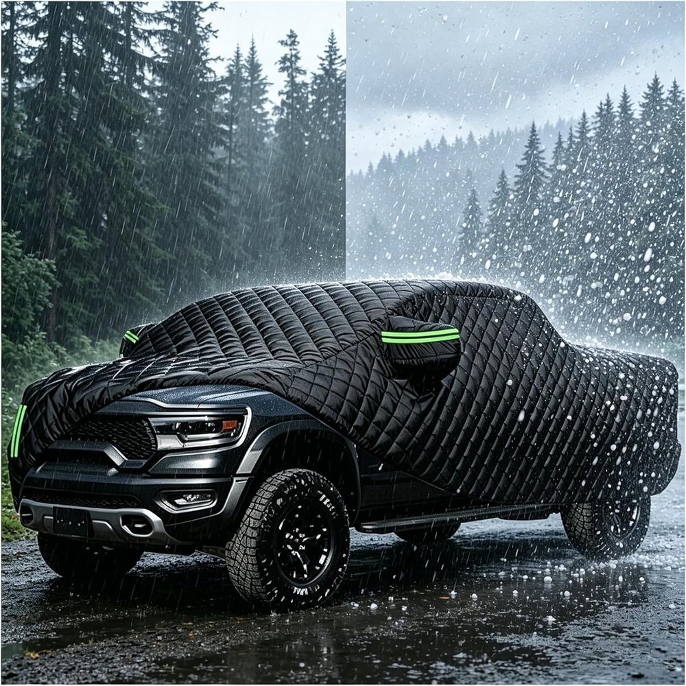 Hail Protector Truck Cover for GMC Sierra 1500 Regular Cab 6.5ft 2018-2026 Hail Protector Car Cover for Automobiles Outdoor Waterproof Full Exterior Hail Snow Proof sp96qty