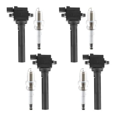 AParts UF237+7090 Ignition Coil Pack and Iridium Spark Plug for Chevrolet Tracker 2001-2003, Suzuki Vitara 2000-2003, Aerio 2004-2007 2.0L 2.3L Set of 4