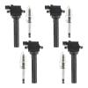 AParts UF237+7090 Ignition Coil Pack and Iridium Spark Plug for Chevrolet Tracker 2001-2003, Suzuki Vitara 2000-2003, Aerio 2004-2007 2.0L 2.3L Set of 4 view 1