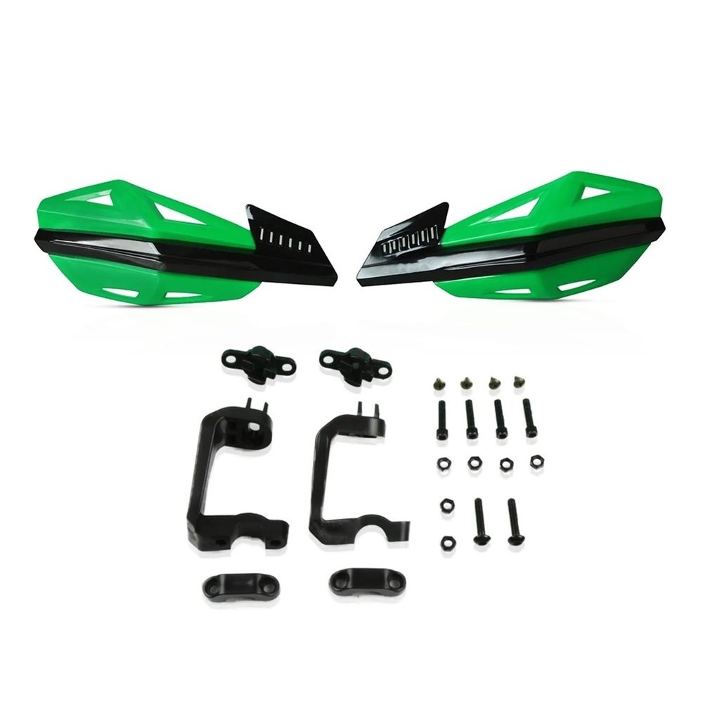 Motorcycle Hand Guard Protector Shield for KX65 KX80 KX85 KX125 KX250 KX250F KX450F(Green)