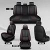 LOUXRBJ Fit for Toyota Prius v 2012-2017 Car Seat Covers,Waterproof Leather Seat Covers,Anti-Slip Car Seat Protectors,Airbag Compatible,Front Set with Pillows(2 Seats/Black+Red) view 2