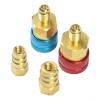 Noteflora For R1234YF To R134a Air Conditioning Adapter Kit, High Low Pressure Side Solid Brass Connectors With Knurled Grip And Green O-Ring For Automotive Use view 3