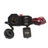 RiToEasysports Motorcycle USB Charger, 4.2A Dual USB Port SAE Adapter with Voltmeter and Switch Control, for Phones Tablets GPS Car Refrigerator view 3