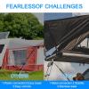 Retractable RV Awning Opener Rod With Hook, Stainless Steel Telescopic Pole 21-63 Inch, 5-Section Lockable Extension Tool For Camper Sun Shade Sail, Non-Slip Handle view 2