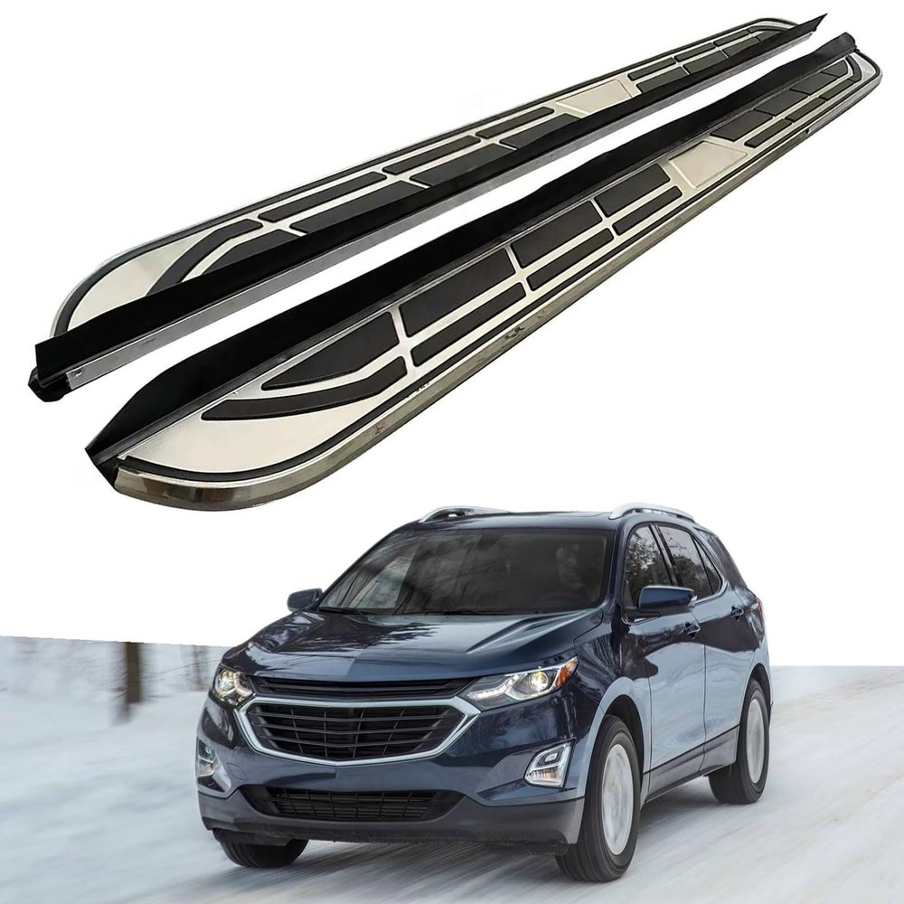 VULIXYUAN Running Boards Fits for Chevrolet Equinox 2018-2024 Aluminum Anti-Slip Side Steps 600 LBS Load, No Drilling,with Brackets