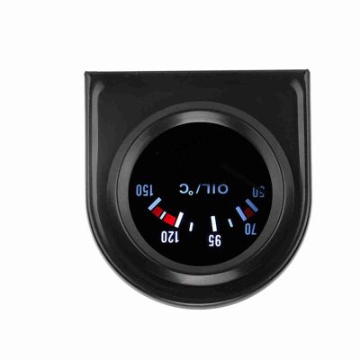 Keenso 52mm LED Car Oil Temperature Gauge, 50 to 150 Degree Measurement Range with Clear Pointer Display, for Automotive Vehicle Modification