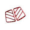 Edinstry Red Carbon Fiber Instrument Air Vent Trim, 2-Piece for Ford Explorer 20112014 Universal LHD/RHD Interior view 1
