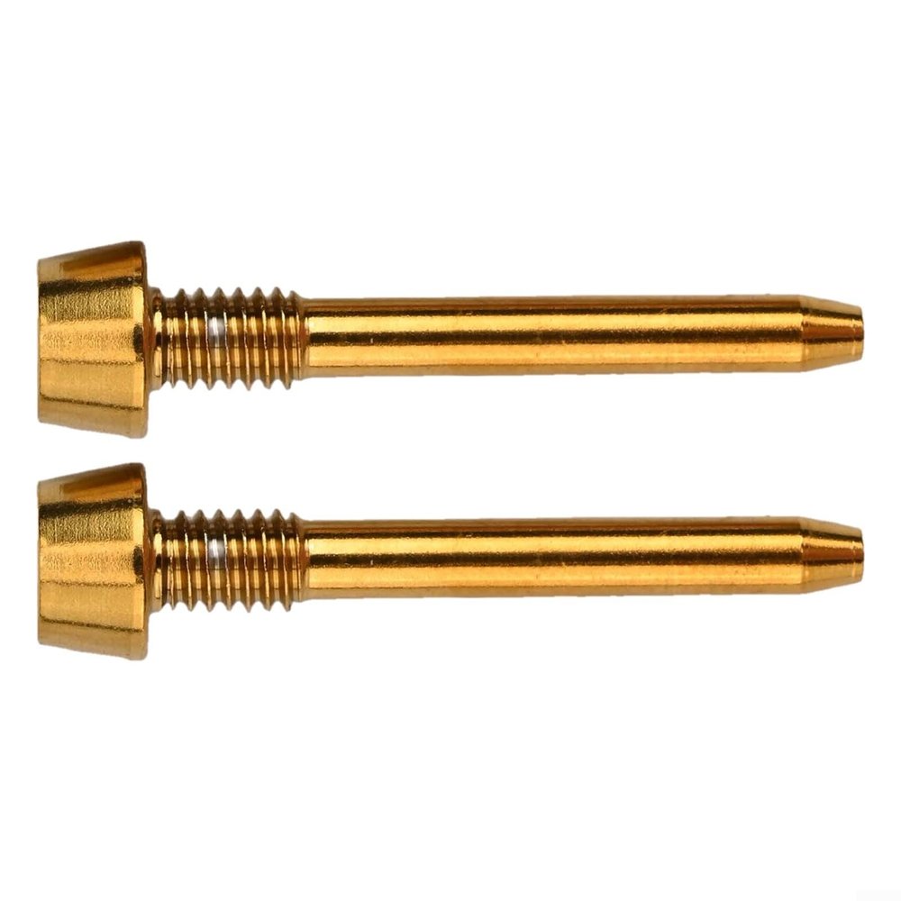 2Pcs Bike Alloy Disc Brake Caliper Bolt Pin,Retaining Screw,For Magura MT2 MT4 MT5 MT6,MT8,Brake Pad Axle Snap Ring Screw(GOLD)