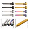 2Pcs Bike Alloy Disc Brake Caliper Bolt Pin,Retaining Screw,For Magura MT2 MT4 MT5 MT6,MT8,Brake Pad Axle Snap Ring Screw(GOLD) view 2