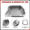 Upgraded aluminum Oil Pan with Gasket&Magnetic Drain Plug&Filter Compatible with Dodge Durango Dakotar 1998-2003 Ram 1500 2500 3500 1996-2010 B1500 B2500 B3500 1998 Replace 52118780AC, 52118780AD view 2