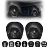 Oeoceden Ghost Face Headrest Covers Scary for Cars Funny Cartoon Cover Halloween Creative Smiling Car Devil Eye Faces Seat Spooky Polyester Design Stretchable Fabric Horrible Set Big Grinning(2PC#F) view 1