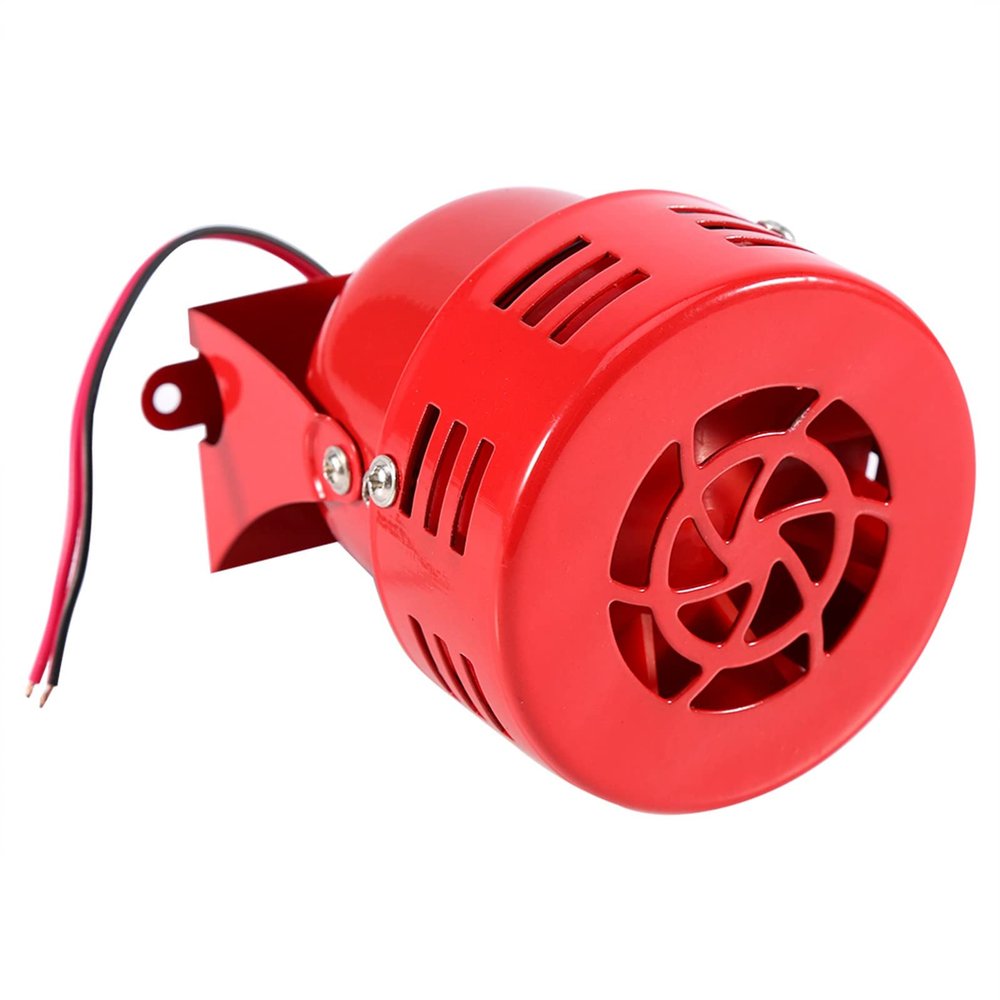 Vistreck 12V Electric Car Truck Motorcycle Air Siren Horn 110DB Alarm Red