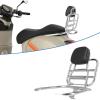 for Vespa Primavera 150 Sprint 150 GTS 300 2021-2024 Motorcycle Luggage Rack with Passenger Backrest Cargo Carrier Top Case Holder Support Bracket for Daily Commuting, Touring view 3