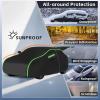 Waterproof Car Cover for SAAB 9-4X, 2010-2011, Thicken Hail Protector Full Car Covers with Cotton Lining, Snow Rain UV Resistant for All Seasons view 3
