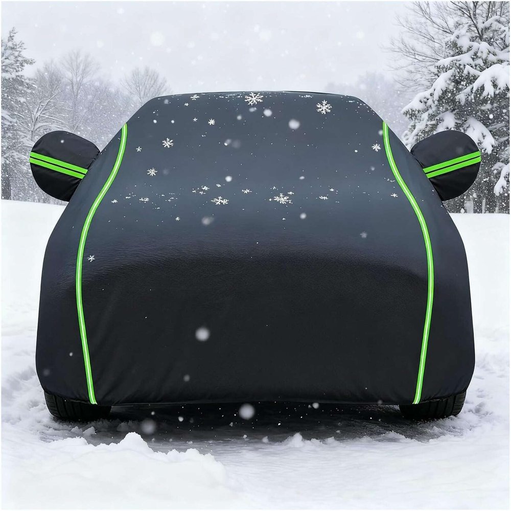 Car Cover Waterproof for Ford Focus RS Mk3 (2016-2018), Thicken Hail Protector Full Car Covers with Cotton Lining, Snow Rain UV Resistant for All Seasons