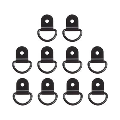 20PCS/10PCS D Shape Tie Down Anchor Rings Iron Stainless Steel Cargo Ring(10pcs)