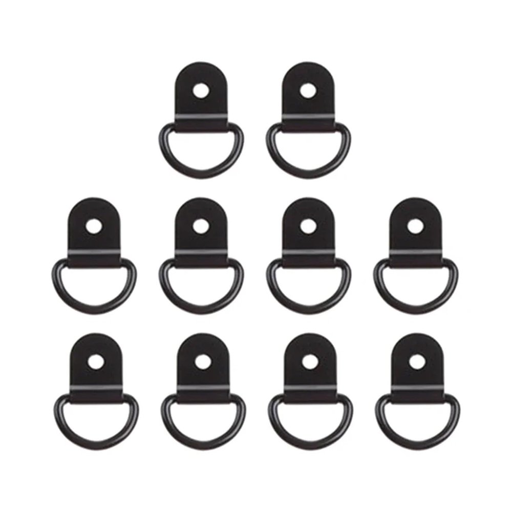 20PCS/10PCS D Shape Tie Down Anchor Rings Iron Stainless Steel Cargo Ring(10pcs)