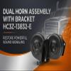 Luocute Dual Horn Assembly with Bracket, Replacement for 250 350 2017 2018 2019 2020 2021 2022, Part Numbers HC3Z13832G HC3Z13832A HC3Z13832C HC3Z13832D HC3Z13832E HC3Z13832F view 3