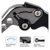 ENZHBUNST for Yamaha YZF R3 R25 MT03 2015-2022 Aluminium Motorcycle Brake Clutch Lever Adjustable Long/Short Handle(Short-F) view 3